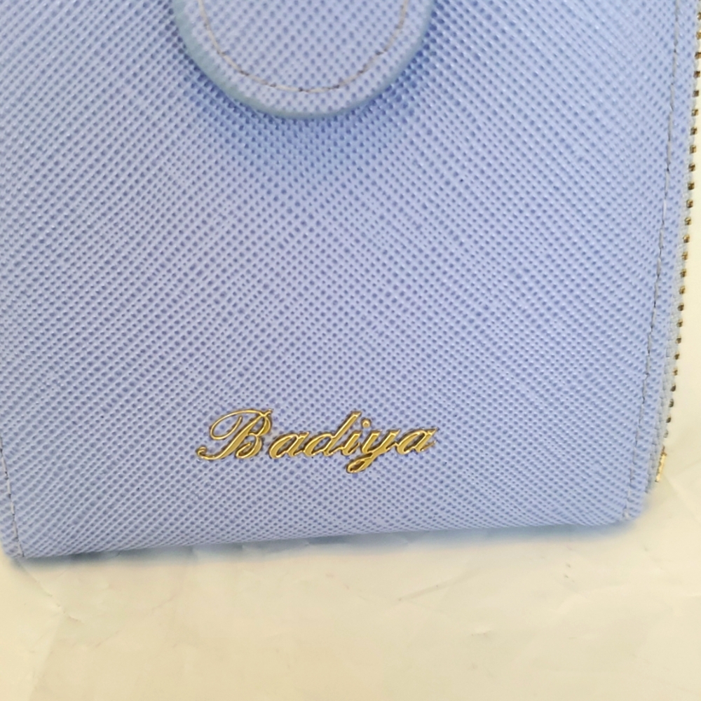 Blue Wallet with Gold Accents - Picture 2 of 3